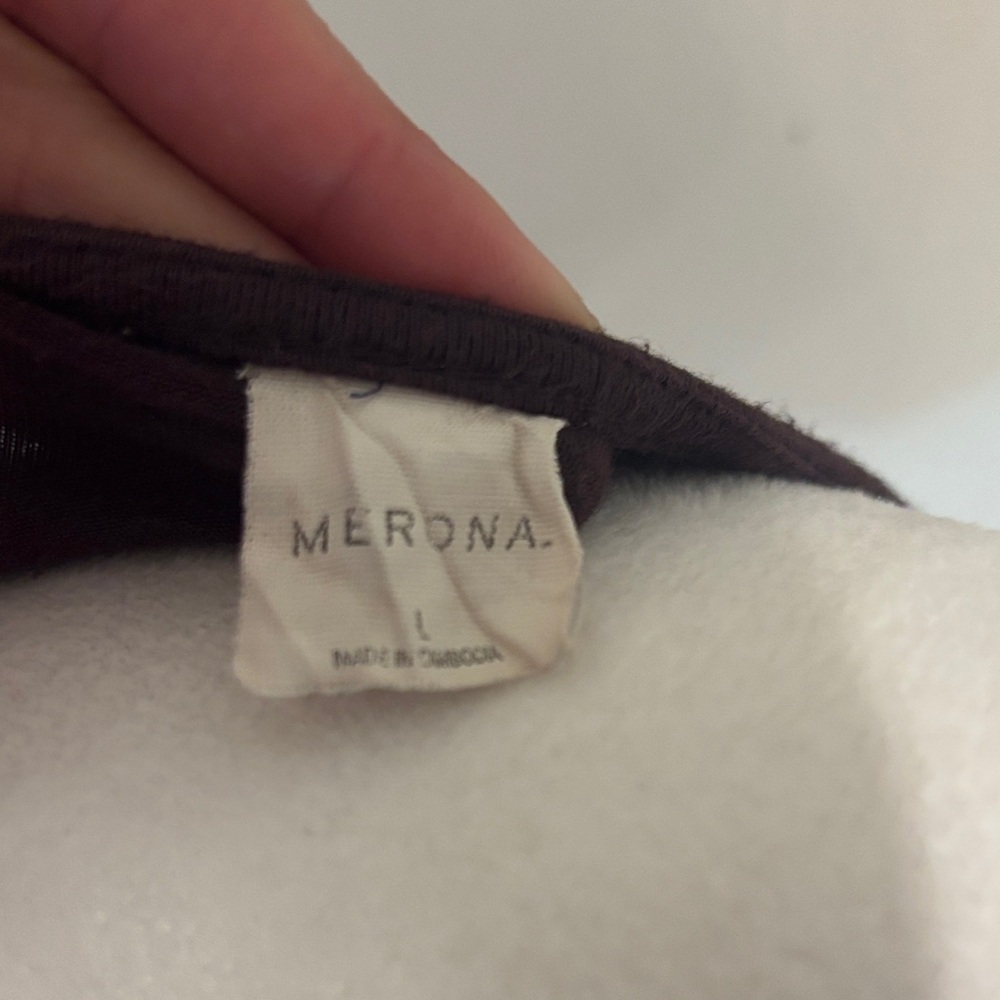Merona Chocolate V-Neck Dress - Picture 2 of 4